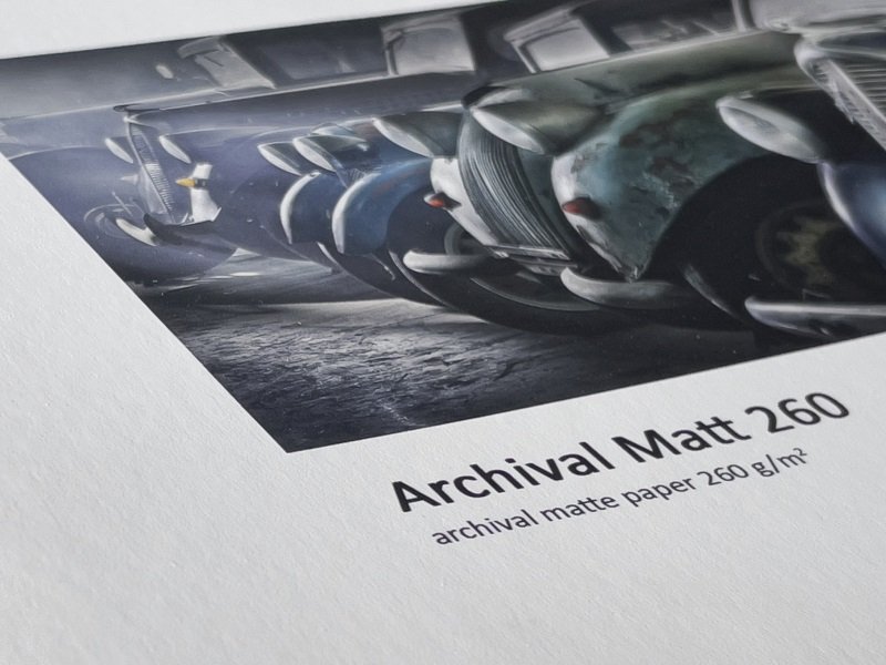 Archival Matt 260 features