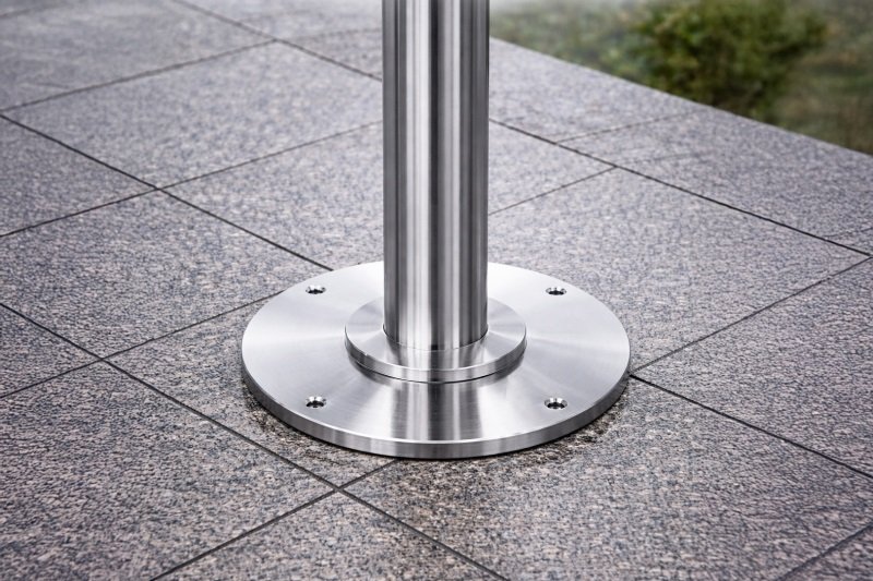New all-stainless-steel stand and base