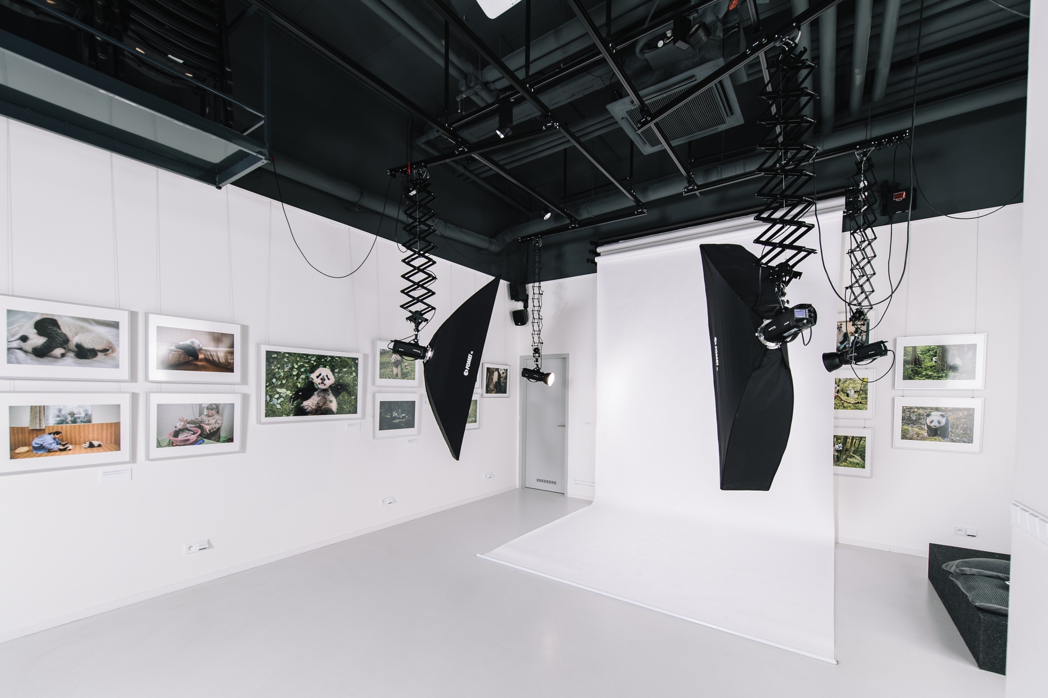 FOMEI Deckenschienensystem im Fotostudio