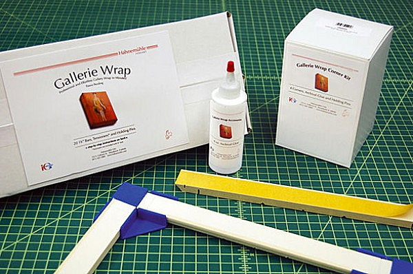 Gallerie Wrap Standard set pozičních rohů, pH 7 lepidla a svorek