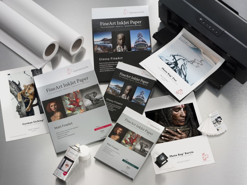 Koláž FineArt papírů pro inkoustové fototiskárny.