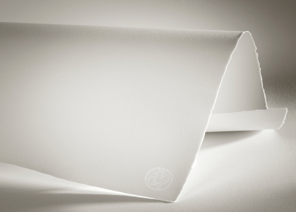 56x78 cm /25, 300 gsm, 100% Cotton, matt / smooth, bright white / 4 deckled edges, Hahnemühle