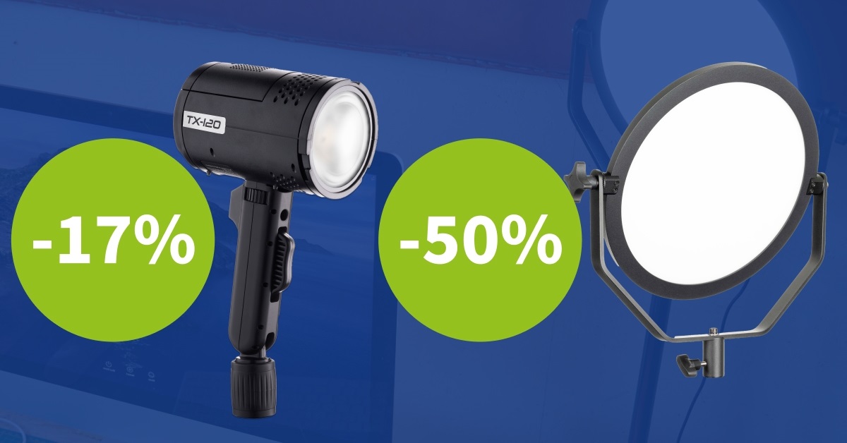 Akční nabídka na blesk Digitalis Pro TX120 a světlo LED RGB 18C
